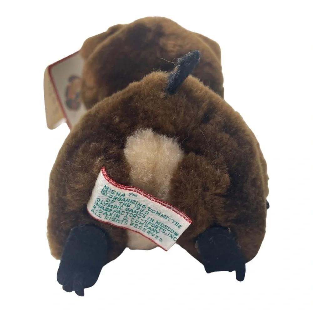NWT Vintage Misha The Official Mascot Of The 1980 Moscow Olympic Games Plush